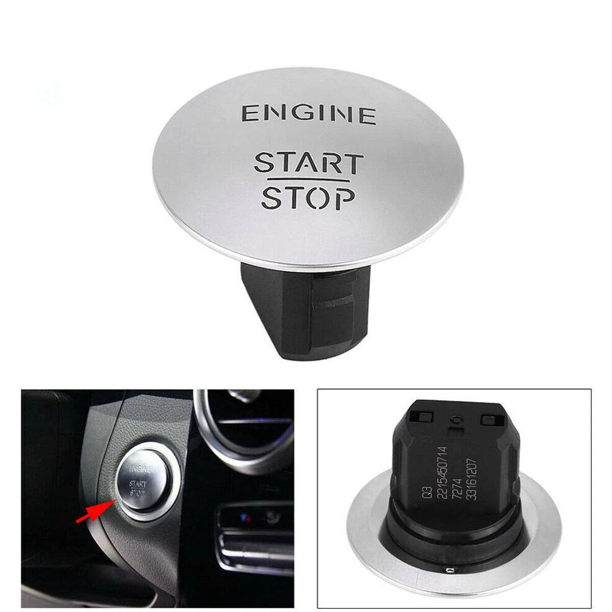 Keyless Go Engine Start Stop Push Button for Mercedes-Benz
