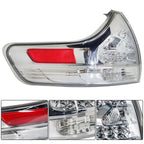 Driver Left Side Rear Tail Light for Toyota Sienna (2011–2015)