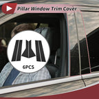 6 Pcs Door Pillar Window Trim for Ford Escape (2020–2023) Black