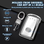 TPU Full Protection Remote Key Cover with Keychain for Mazda (2014-2020)