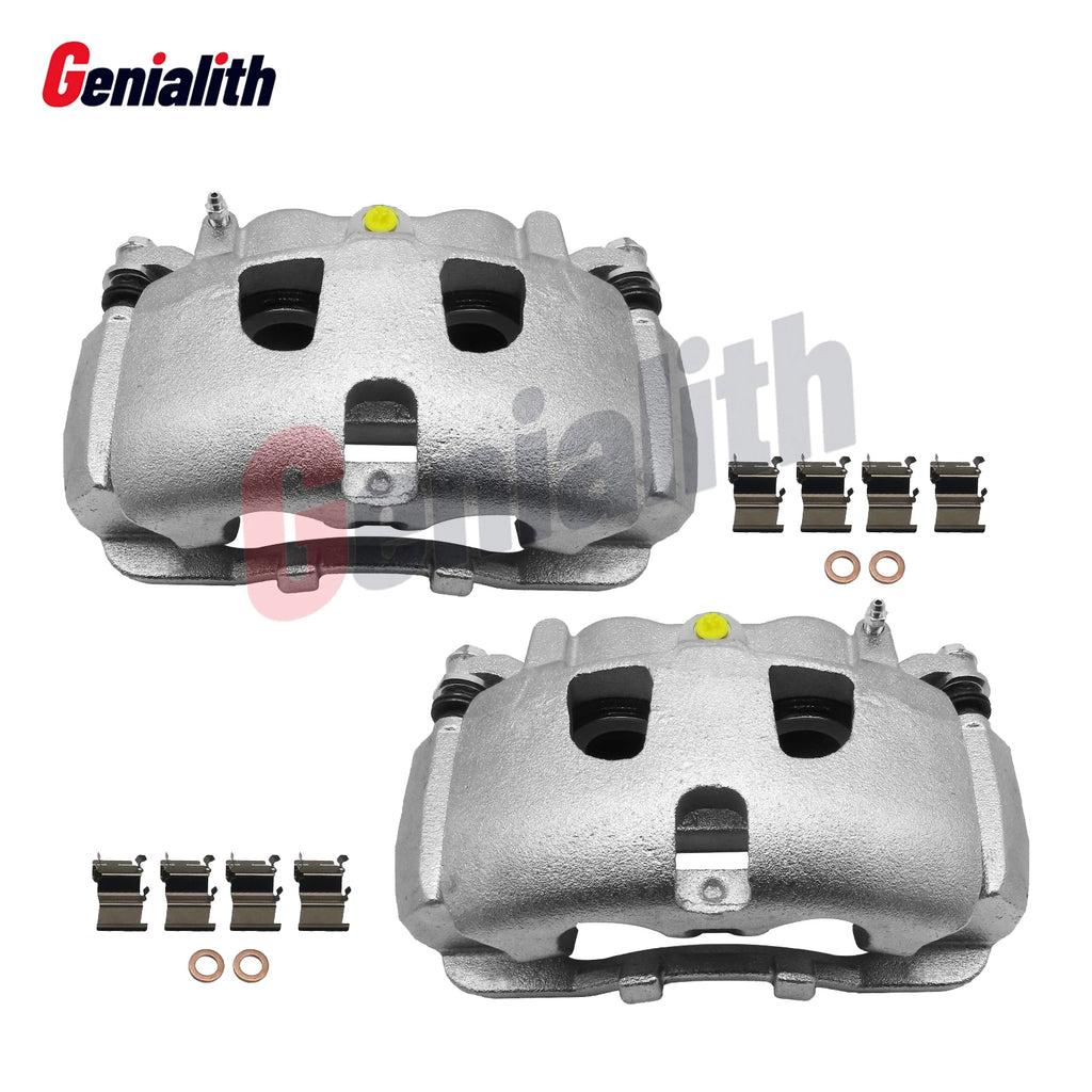 Front Brake Calipers w/ Bracket for Ford F-250 F-350 Super Duty (2013–2020)