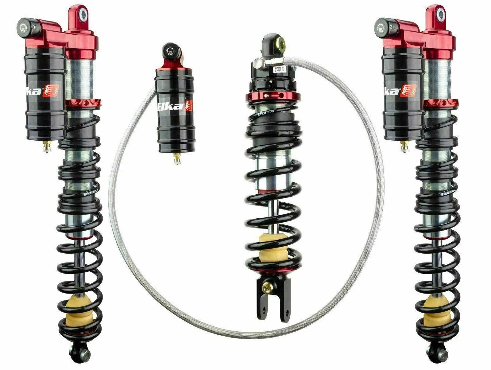 Long Travel A-Arms & Elka Legacy Shocks for Yamaha Raptor 250 (2006–2014)