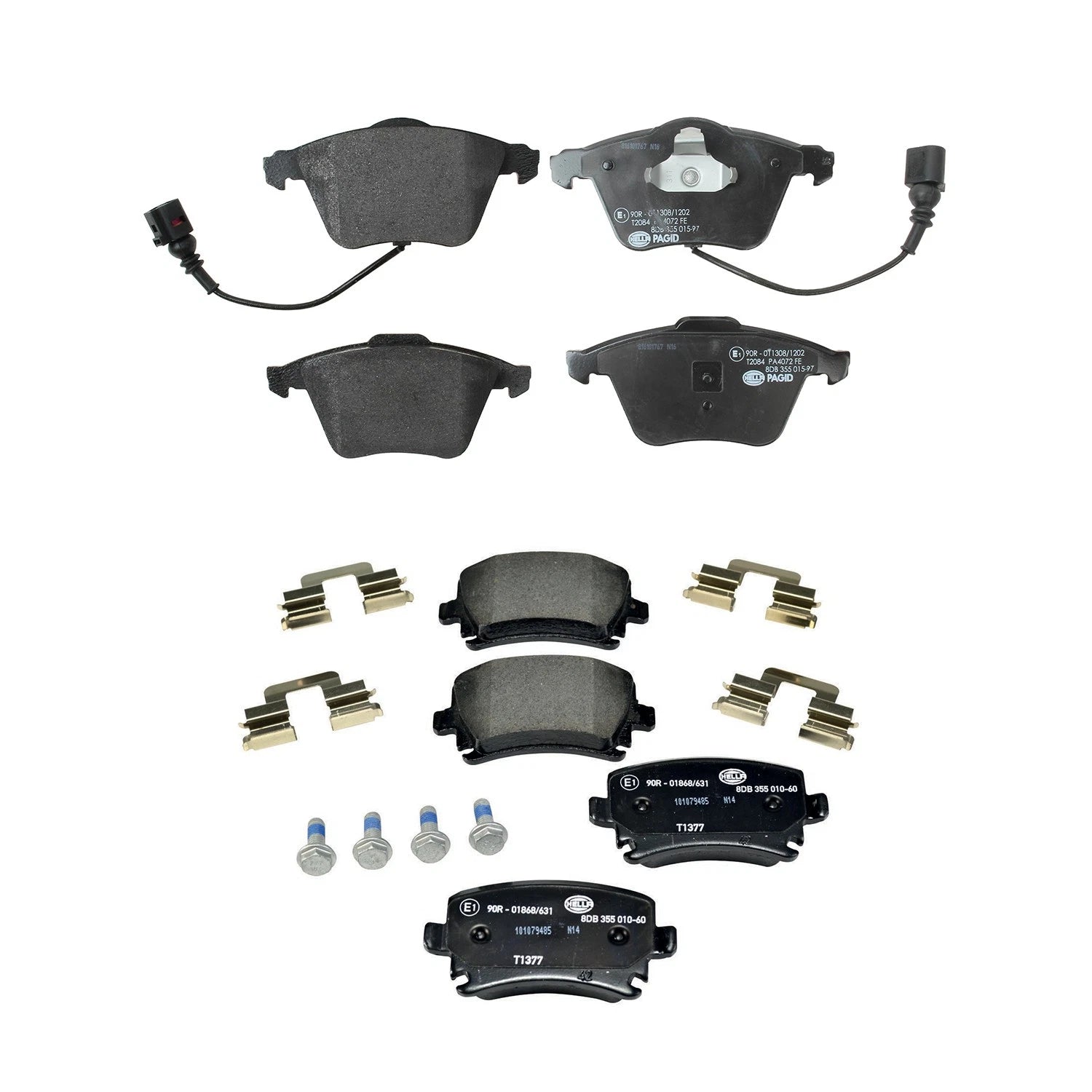 Disc Brake Pads Kit for Audi TTS Quattro, VW Golf (2008–2019)
