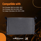 Aluminum Radiator for Chrysler 200 (2014–2018) Cross Flow Type