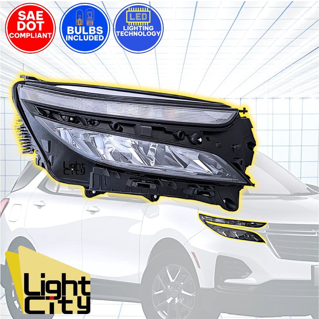LED Headlight for Chevy Equinox LS (2022–2024) - Right, Halogen Signal Module