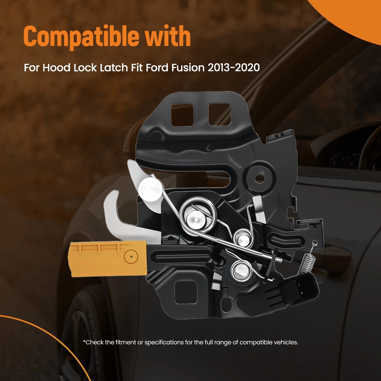 Hood Latch for Ford Fusion (2013–2020) 820-004, DS7Z16701A, Left Metal Plastic