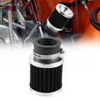 Universal Air Filter 28mm-48mm for Honda & Yamaha Motorcycles Silver Tone