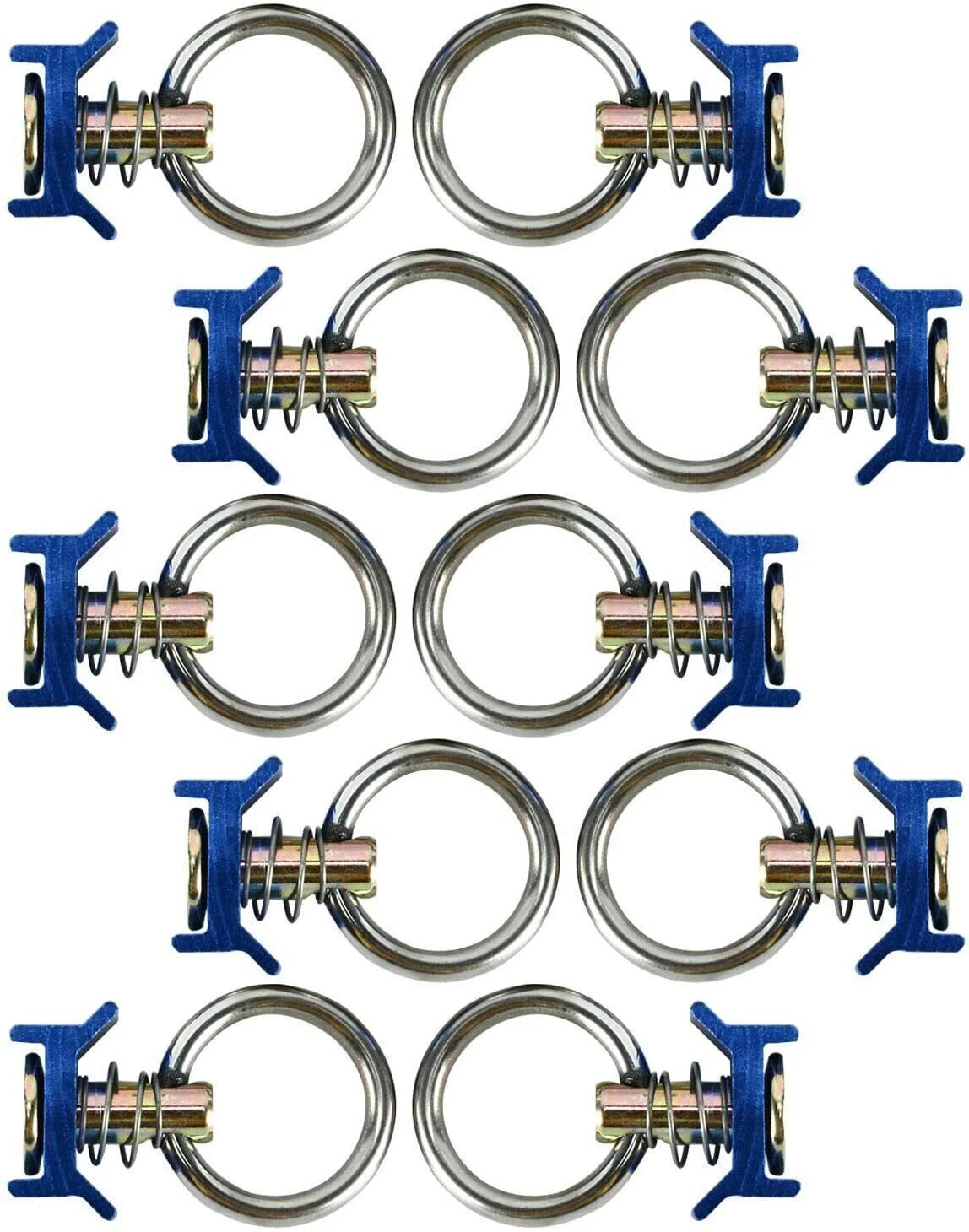 10-Pack Stainless Steel Stud Fitting for L Track/Airline Track