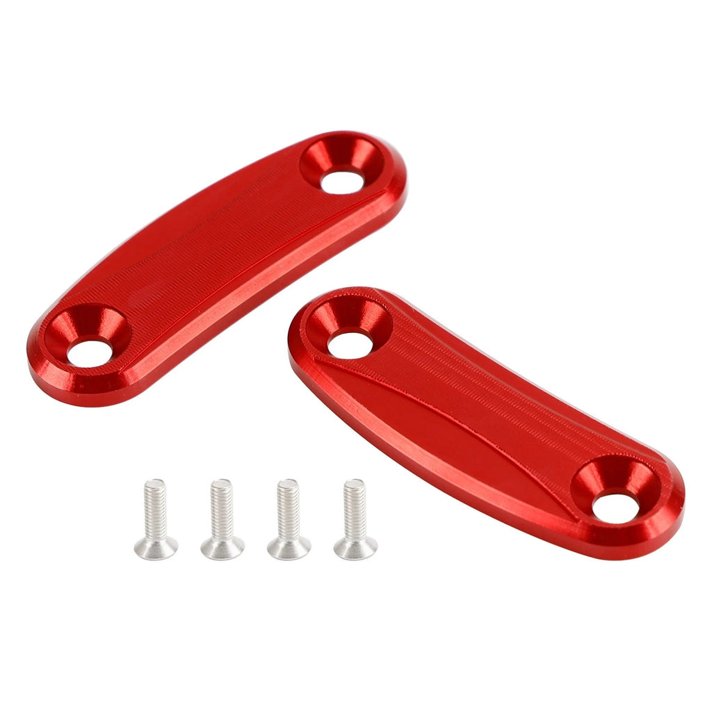 Aluminum Rear View Mirror Hole Caps for Kawasaki ZX10R (2011–2015)