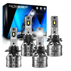 2X NOVSIGHT 9005 + H11 LED Headlight Bulbs for High Low Beam (40000lm)