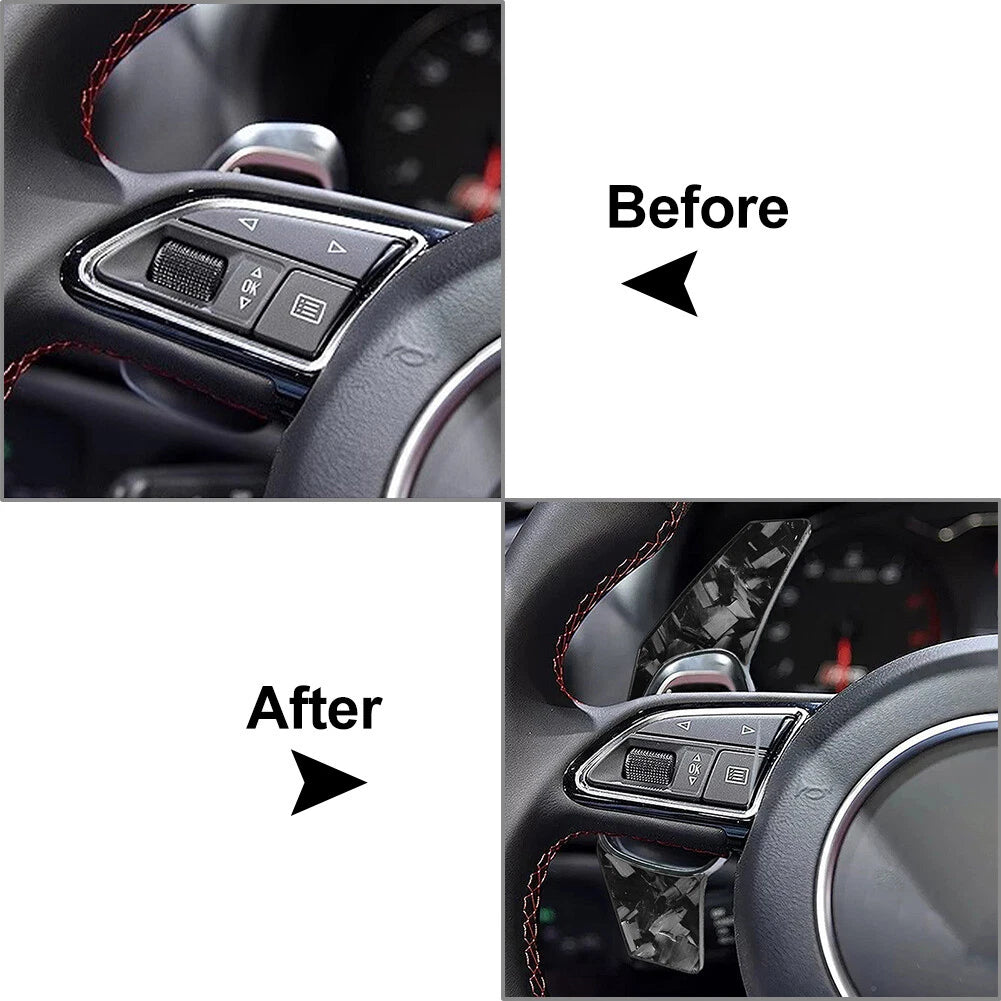 Steering Wheel Shift Paddle Extension for Audi S3 S5 S6 RS3 RS4 RS6 RS7 (2013–2020)