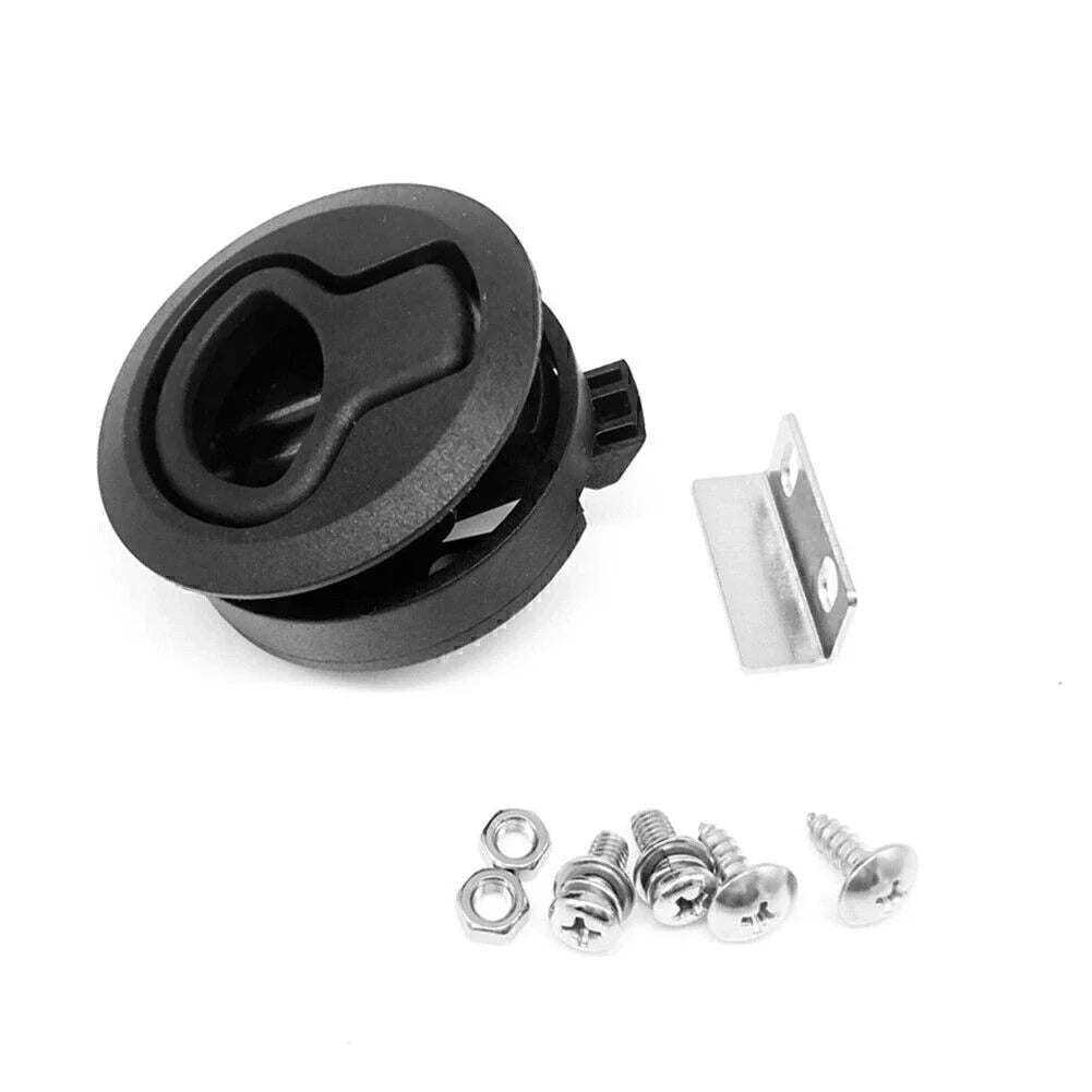 2" Flush Pull Slam Latch for Boat Deck Hatch Door Locking (No Lock Core)