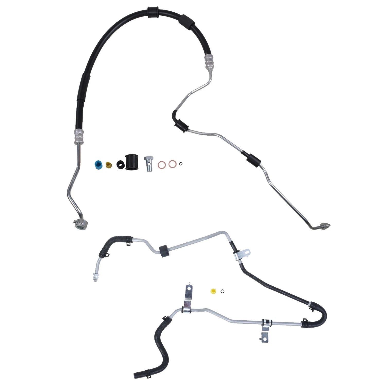 Sunsong Power Steering Pressure & Return Line Hose Kit for Kia Rio (2008)