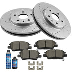Front Disc Rotors & Ceramic Brake Pads for Chevy Cruze Volt Bolt EV (2016–2021)
