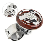 Steering Wheel Booster Anti-Slip Assister Electroplating Power Handle for Car