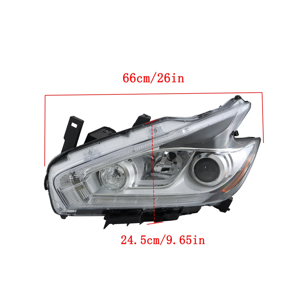 Headlight Assembly for Nissan Murano (2015–2016) LED DRL Left