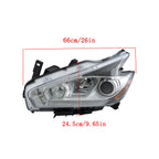 Headlight Assembly for Nissan Murano (2015–2016) LED DRL Left