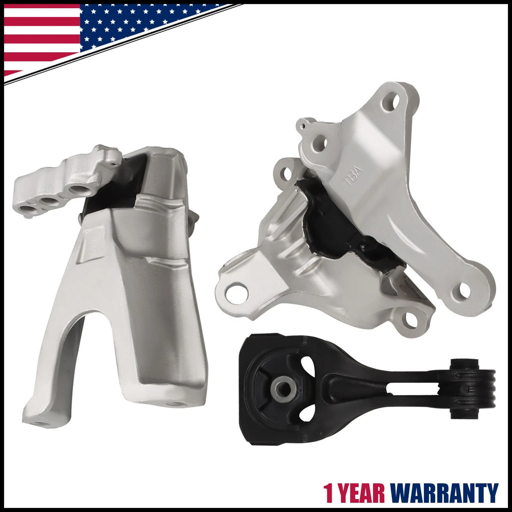 3PCS Engine Motor & Transmission Mount Set for Honda Civic 2016–2019