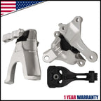 3PCS Engine Motor & Transmission Mount Set for Honda Civic 2016–2019