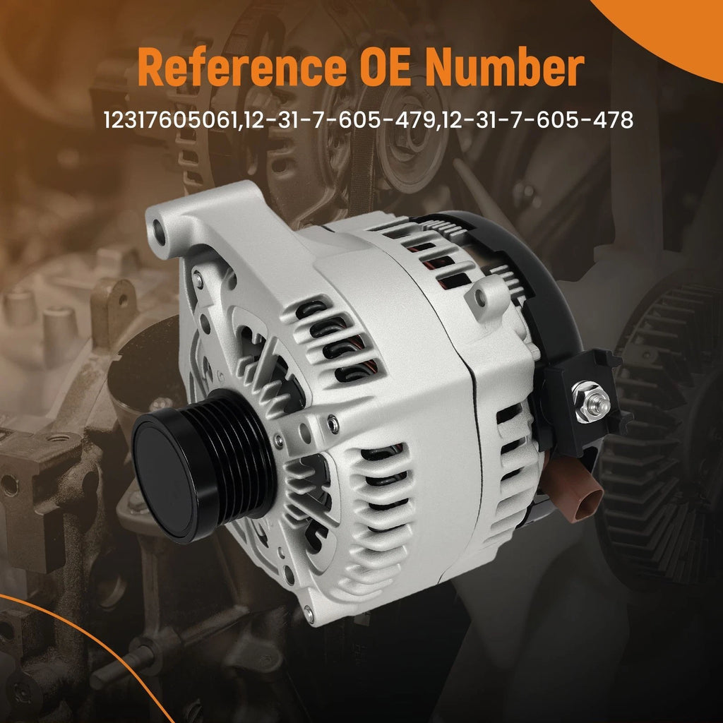 210 Amp Alternator for BMW 328i F30 428i F32 528i F10 (2012–2016) 12317605061
