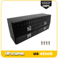Set of 2 Aluminum Storage Tool Boxes for Truck
