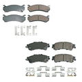 Set of 4 Akebono ProACT Ultra Ceramic Brake Pads for Chevrolet GMC