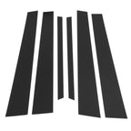 6 Pcs Door Pillar Window Trim for Lexus LS (2001–2006) Black