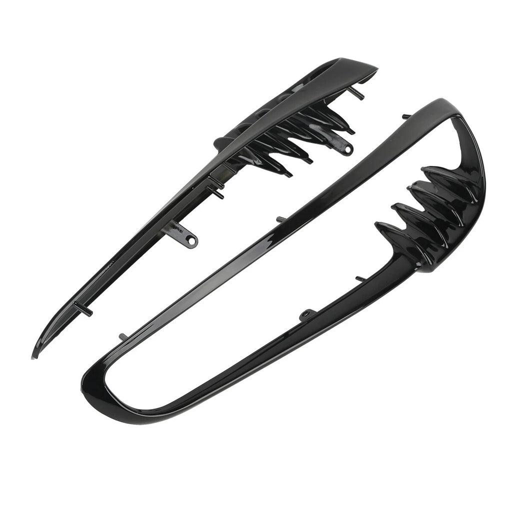Black Radiator Trim Bezels for Harley V-Rod VRSCA VRSCB (2001–2010)