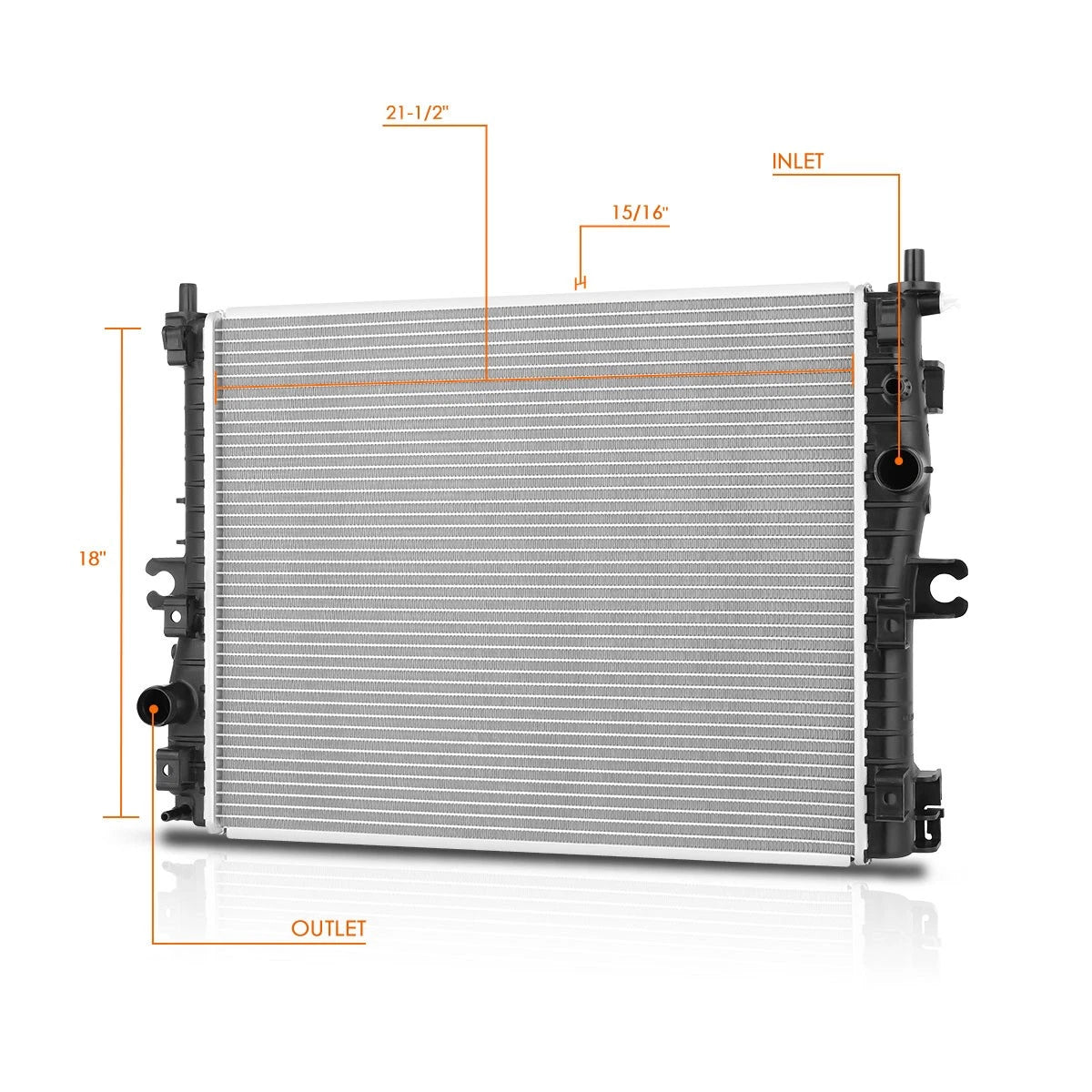 Aluminum Core Radiator for Chevy Corvette (2014–2019) DPI-13462
