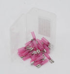 30-Pack Marine HDPE Heat Shrink 1/4" Push On Terminal 22-18 AWG