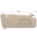 Set of 2 Beige Sun Visors for 2008–2013 Toyota Highlander with Sunroof