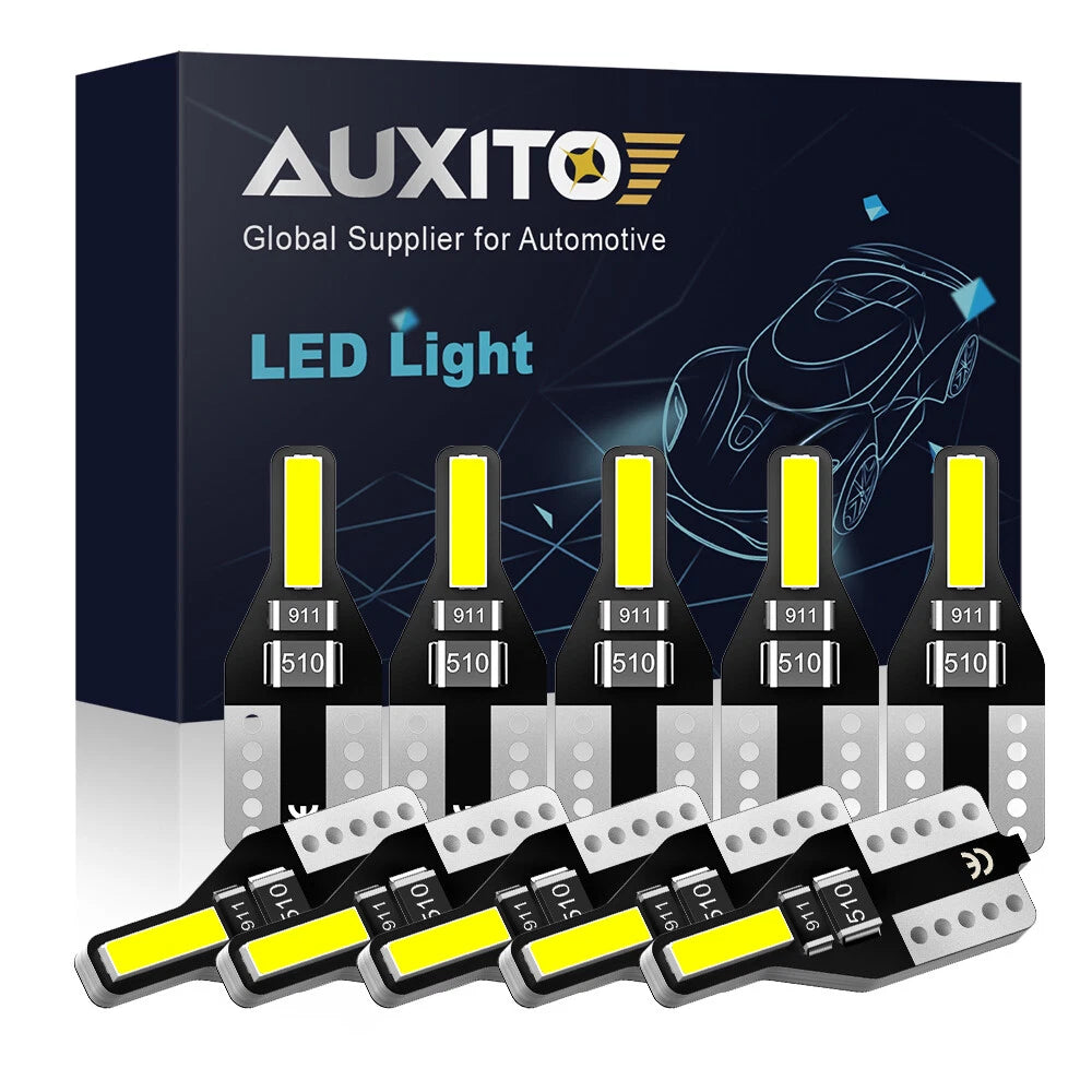 10x LED Light Bulb T10 194 2825 for Automotive (Universal Fit)