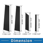 8pcs Door Pillar Window Trim for Ford Territory (2019–2021) Black