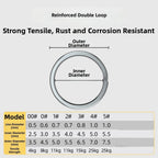 50pcs Stainless Steel Hook Connectors for Lure Rigging