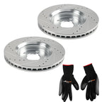 Set of 2 Front Brake Rotors for Dodge Durango/Jeep Grand Cherokee S-53062