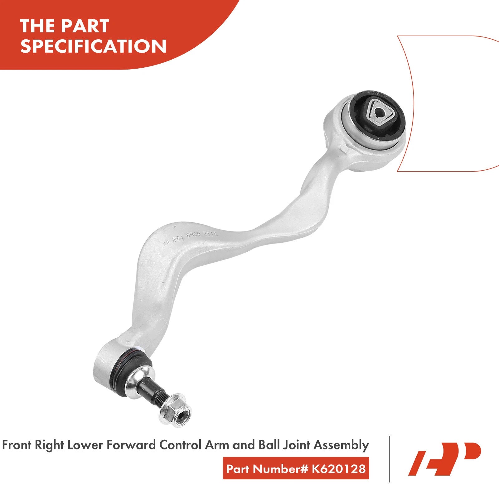 8x Front Control Arm with Ball Joint for BMW E82 128i 135i (2008-2013)