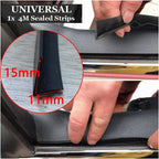 4M Car Side Trim Moulding Rubber Weatherstrip Abnormal Noise Seal Strip for Car