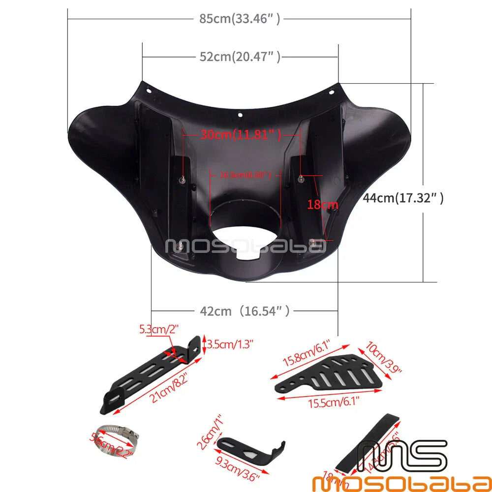 Batwing Fairing Cover for Harley Sportster XL883 1200 Forty-Eight (2004-2023)