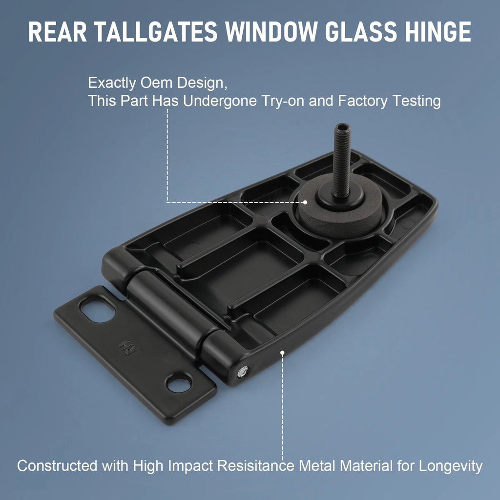 Stainless Liftgate Window Glass Hinges for Jeep Wrangler (1987-2006)