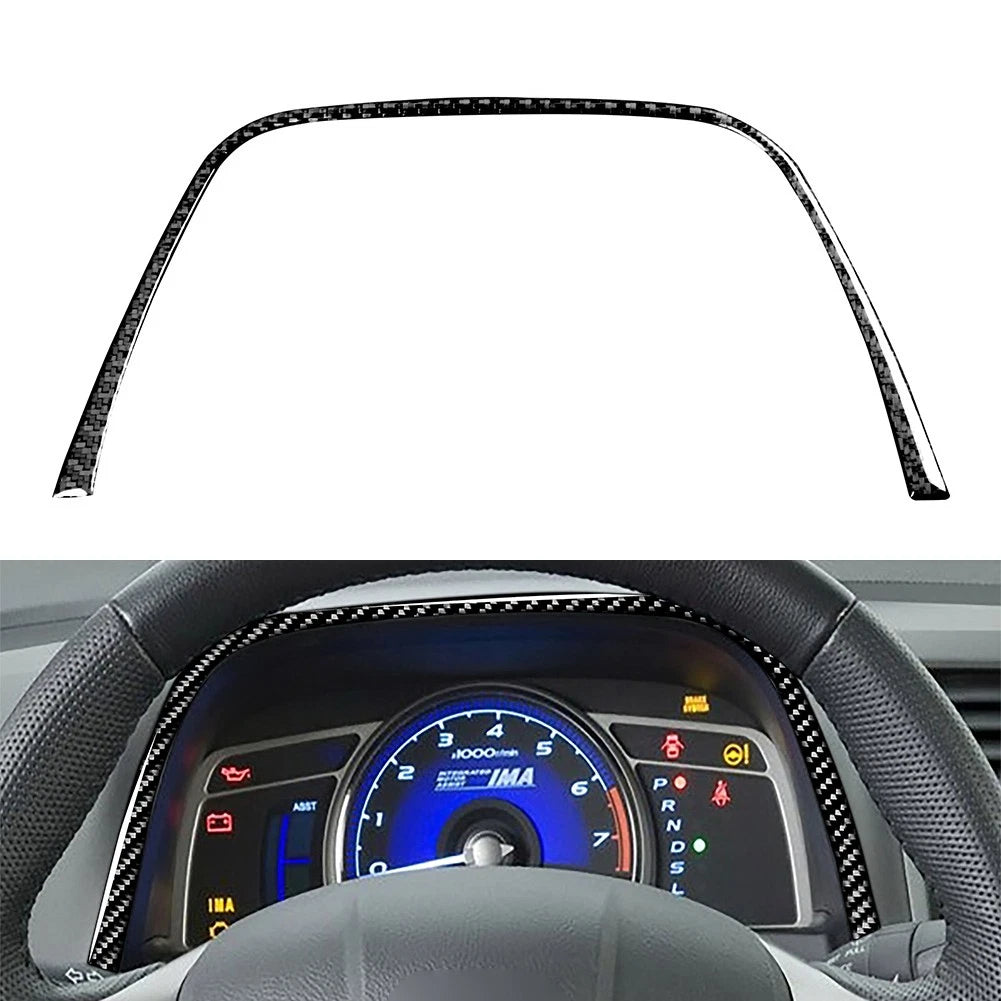 Carbon Fiber Dashboard Instrument Strip Trim for Honda Civic (2006–2011)