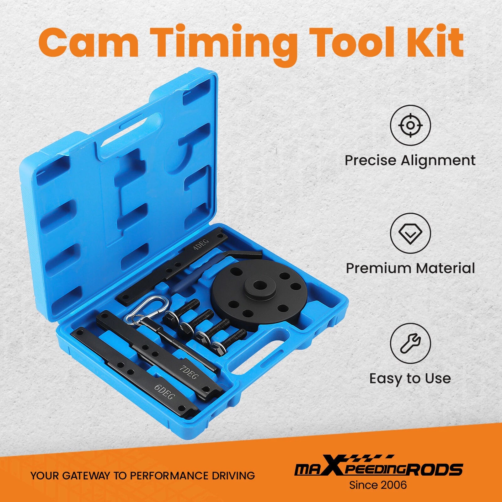 16PCS Cam Timing Tool Kit for Cummins ISX QSX X15 (3163021, 3163530)