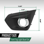 Fog Light Bezel with Chrome Trim for Subaru Impreza (2012–2014)