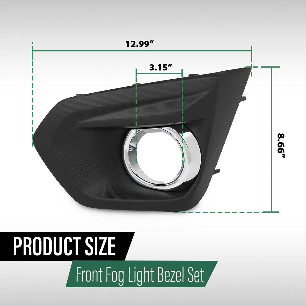 Fog Light Bezel with Chrome Trim for Subaru Impreza (2012–2014)