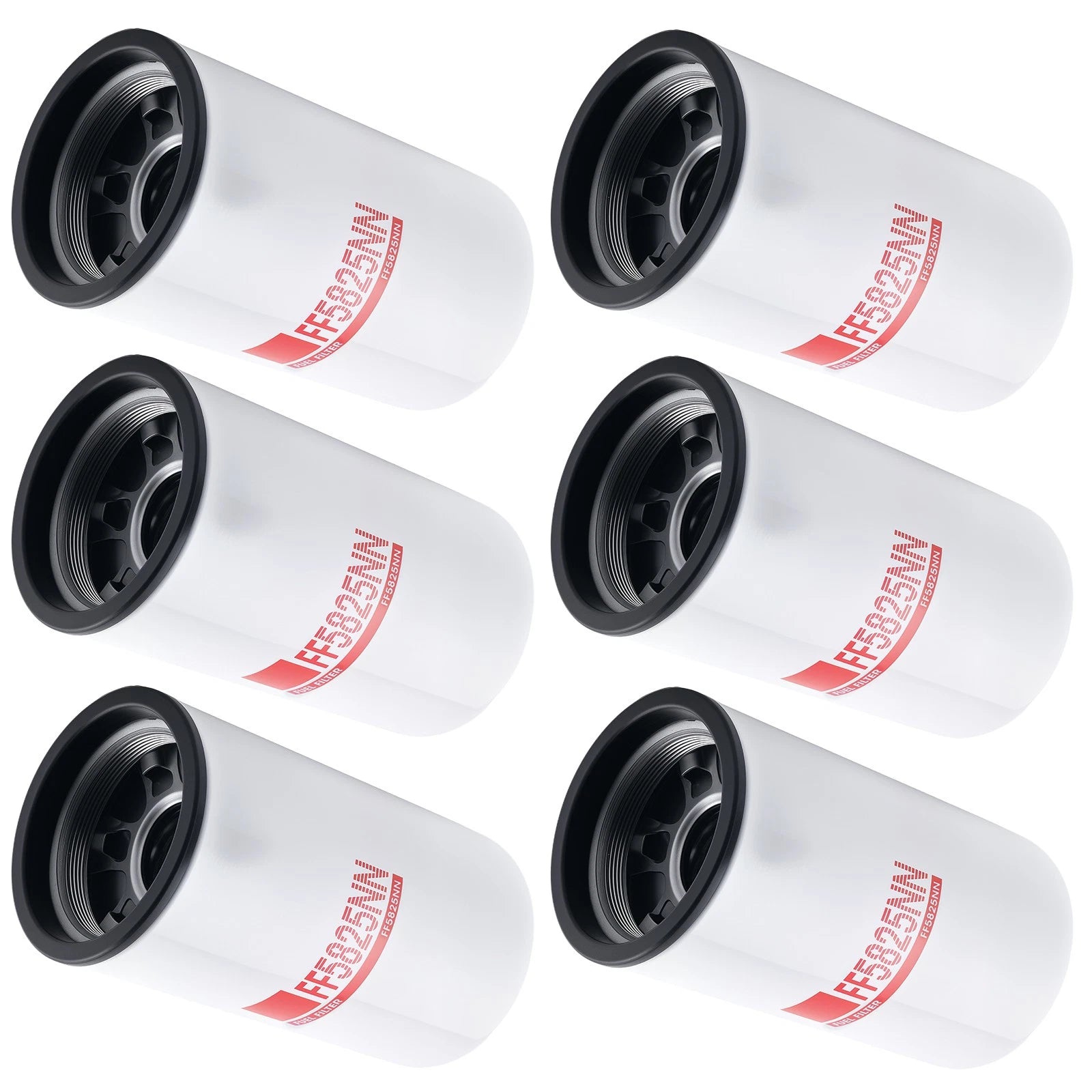 Fuel Filter for Kenworth Cummins ISX11.9 X15 (Pack of 6)