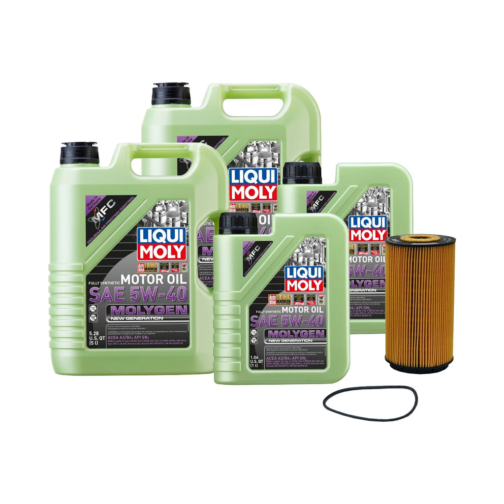 6L Liqui Moly Molygen 5W-40 Oil Change Kit for Audi W12 6.0/6.3L (2010–2023)