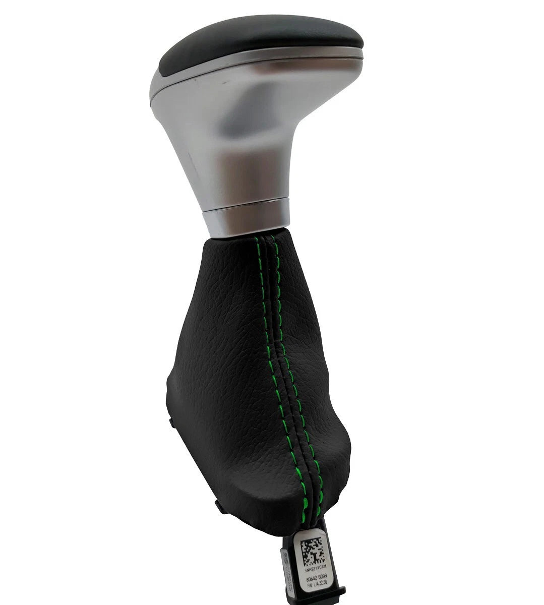 Leather Automatic Shift Boot Cover for Dodge Challenger (2015–2020) Green Stitch