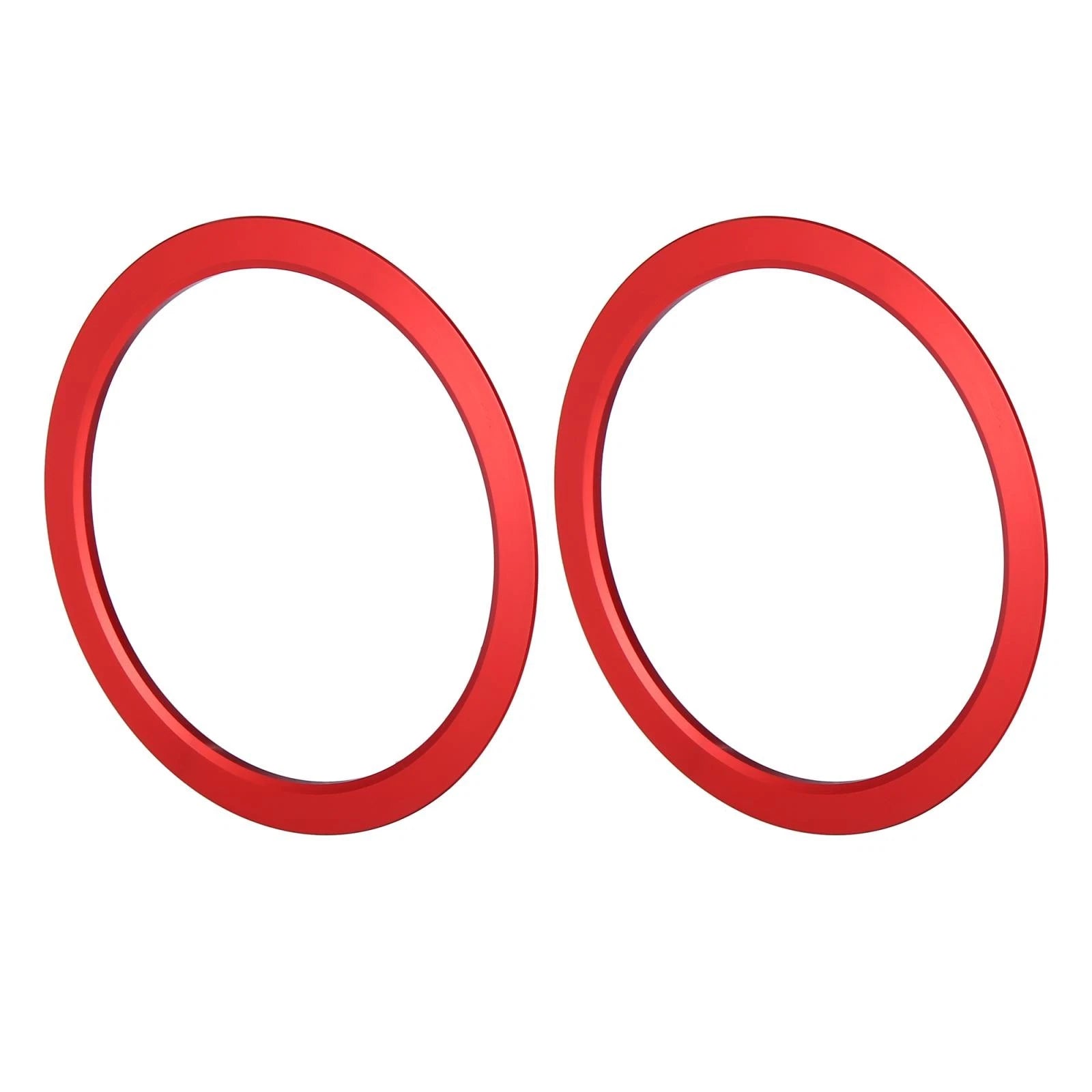 Set of 4 AC Vent Ring Knob Trim Covers for Toyota Tacoma (2016–2020) Red