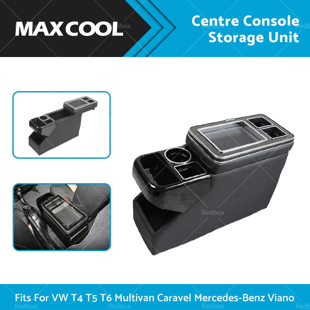 Centre Console Storage Unit for VW T4 T5 T6 Multivan Caravel (1990–2019)