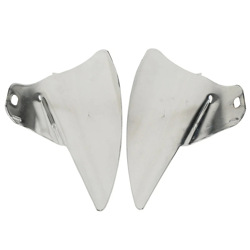 Chrome Saddle Shield Heat Deflectors for Harley Touring Road King (2009-2023)