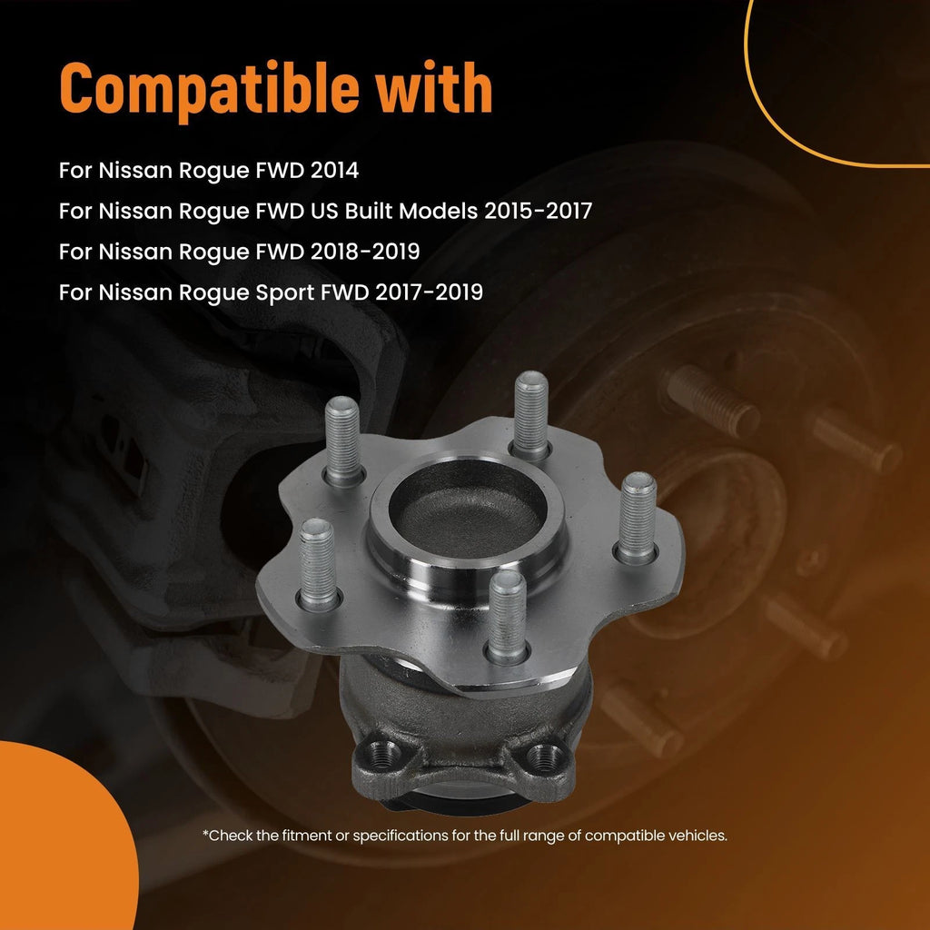 Rear Wheel Hub & Bearing Assembly for Nissan Rogue (2014–2019)